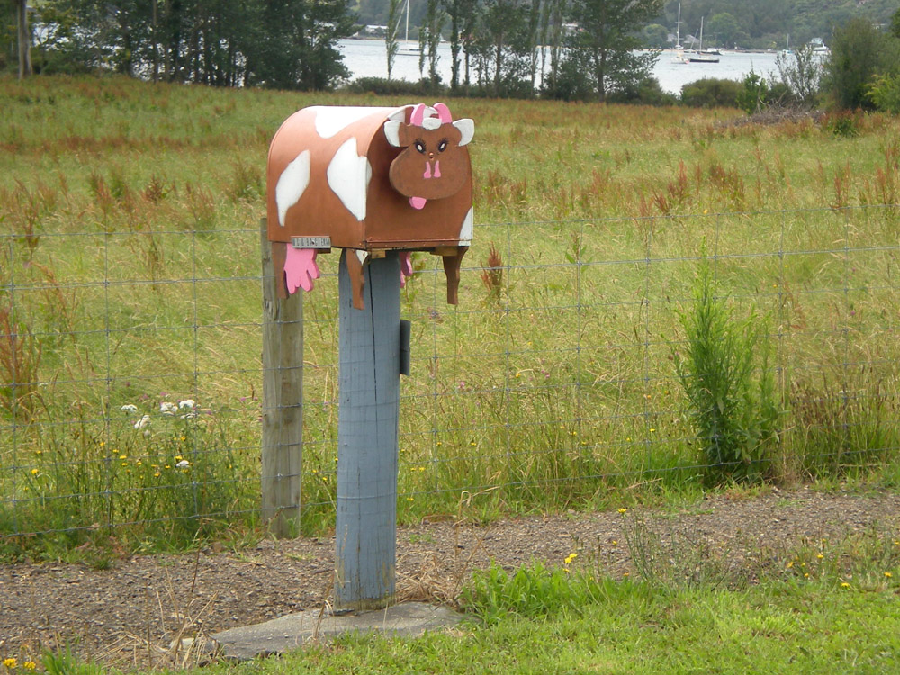 прикольный почтовый ящик в Новой Зеландии